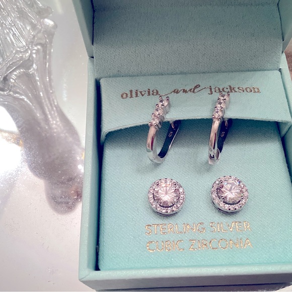 Beautiful new earrings sterling - Picture 1 of 2